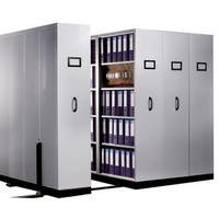 Manual Assist Archive Storage High Density Mobile Shelving