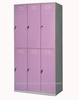 6 Door Metal Locker Cabinet Storage Gym Sports School Changing Room Staff