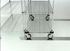 High Density Double Deep Sliding Track Wire Shelving Storage System