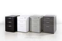 3 Drawer Under Desk Movable Pedestal Storage Cabinet on Casters